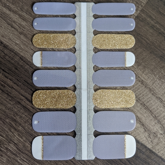 Nail Wraps - Simplicity in Purple and Gold - Picture 1 of 1